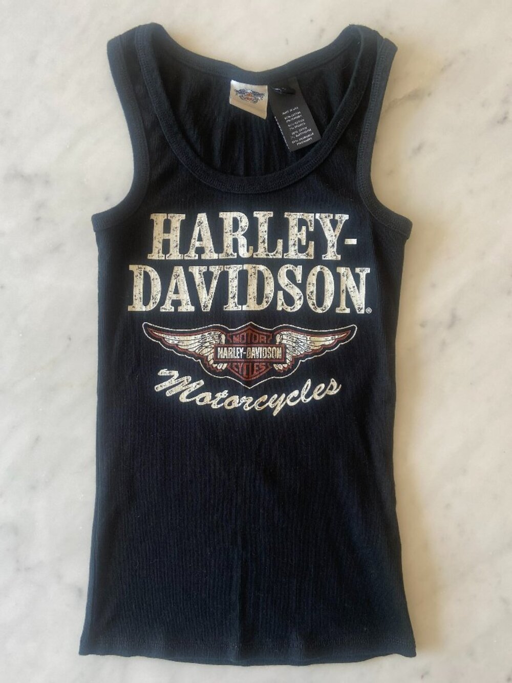 Woman's Harley Davidson Black Tank Top Size Small